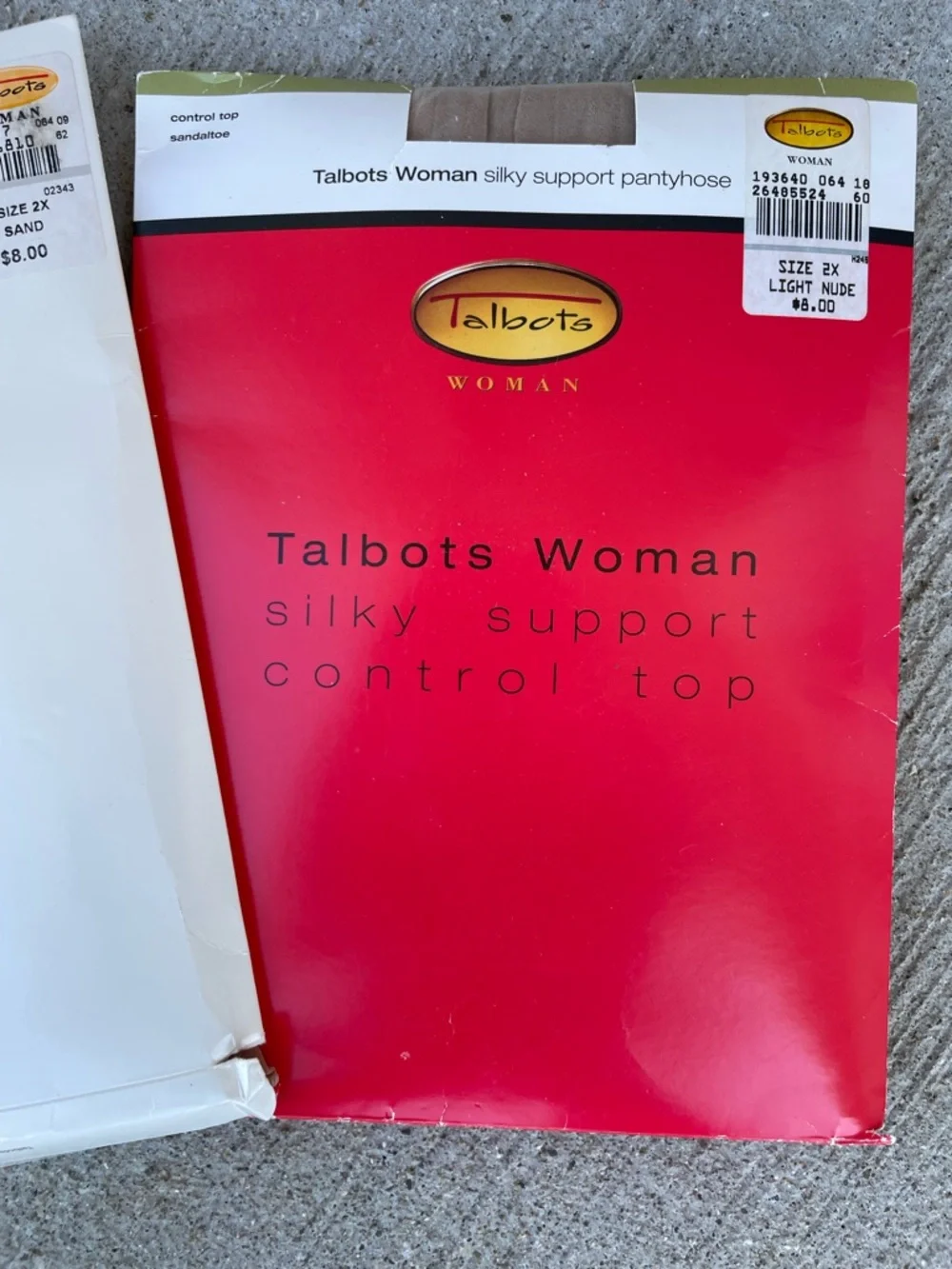 Talbots vintage womens pantyhose nylons Plus size 2X Nude Sand shapewear NWT